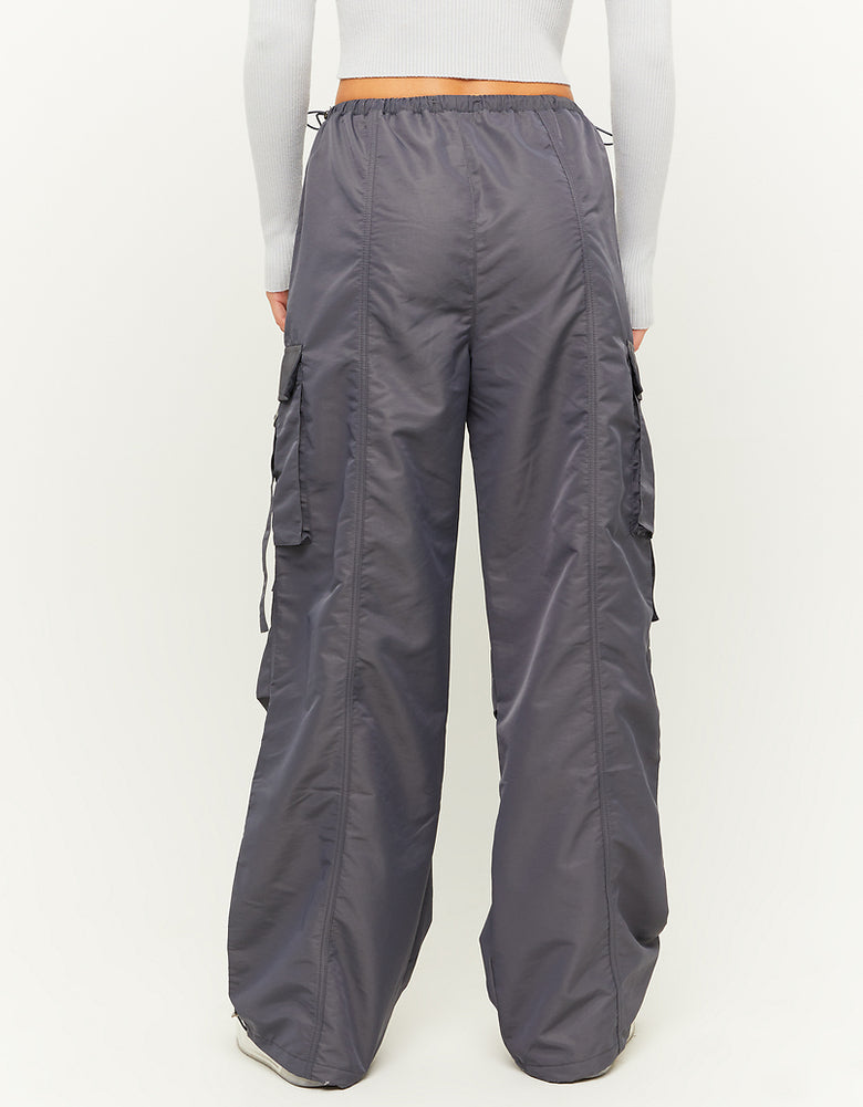 Cargo Parachute Trousers | Grey