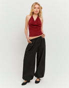Balloon Tailored Trousers | Black