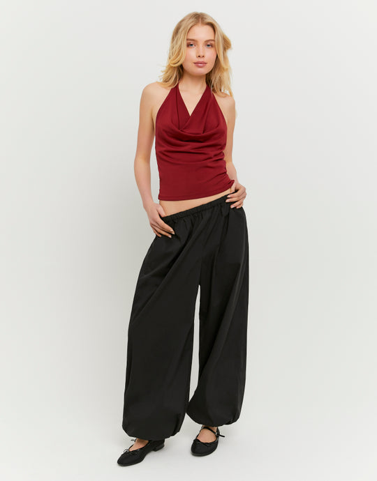 Balloon Tailored Trousers | Black