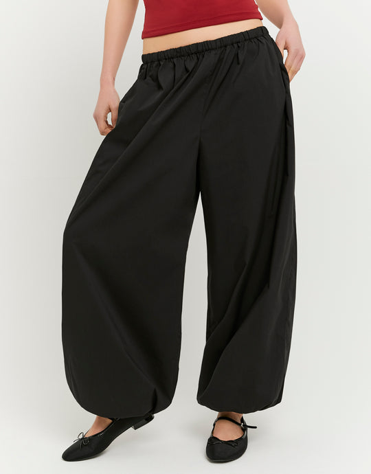 Balloon Tailored Trousers | Black