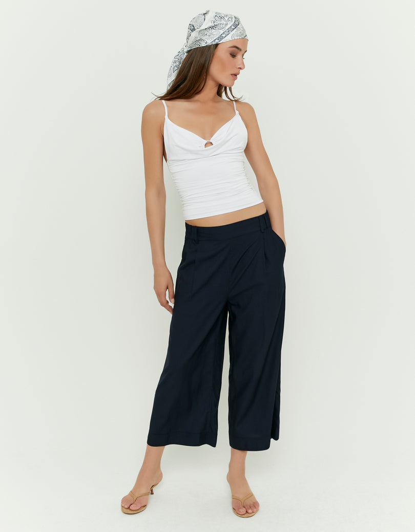 Culotte Trousers | Navy