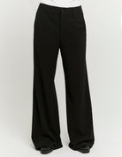 Tailored Wide Leg Trousers | Black