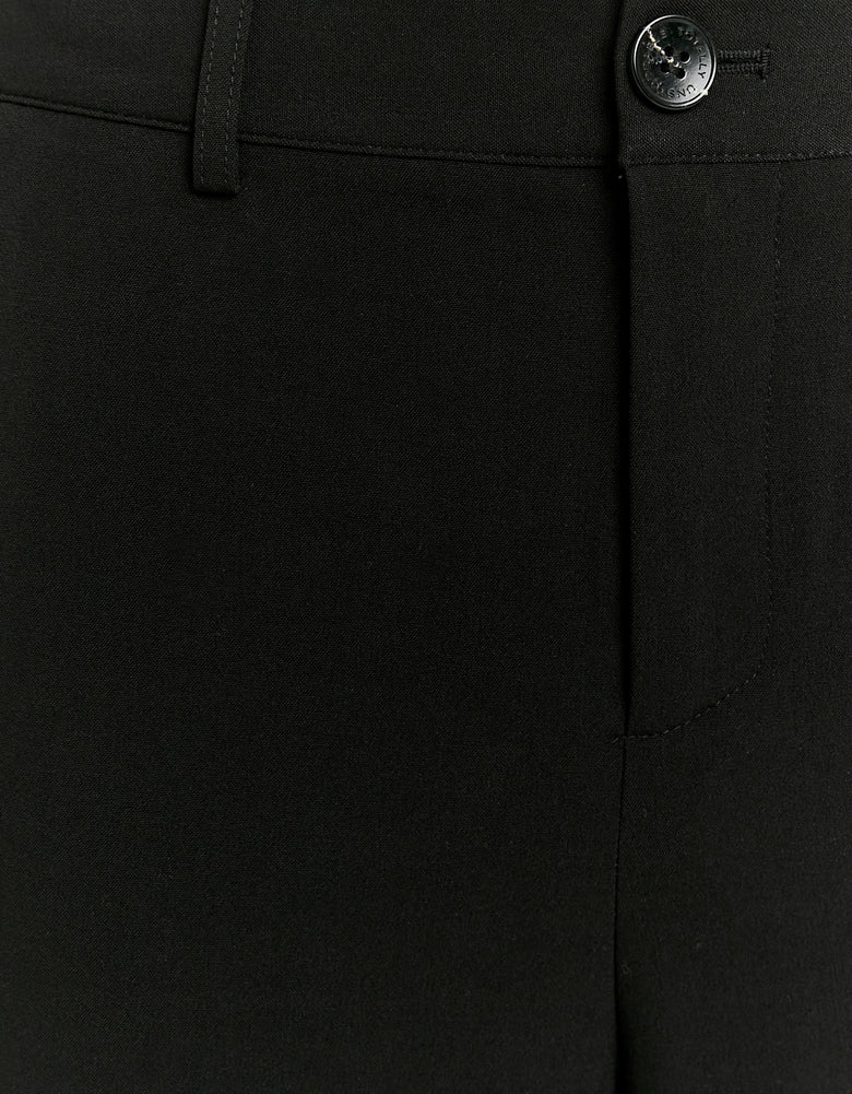 Tailored Wide Leg Trousers | Black
