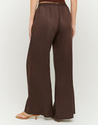 Mid-Rise Straight Leg Trousers | Brown