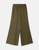 Mid-Rise Straight Leg Trousers | Kakki