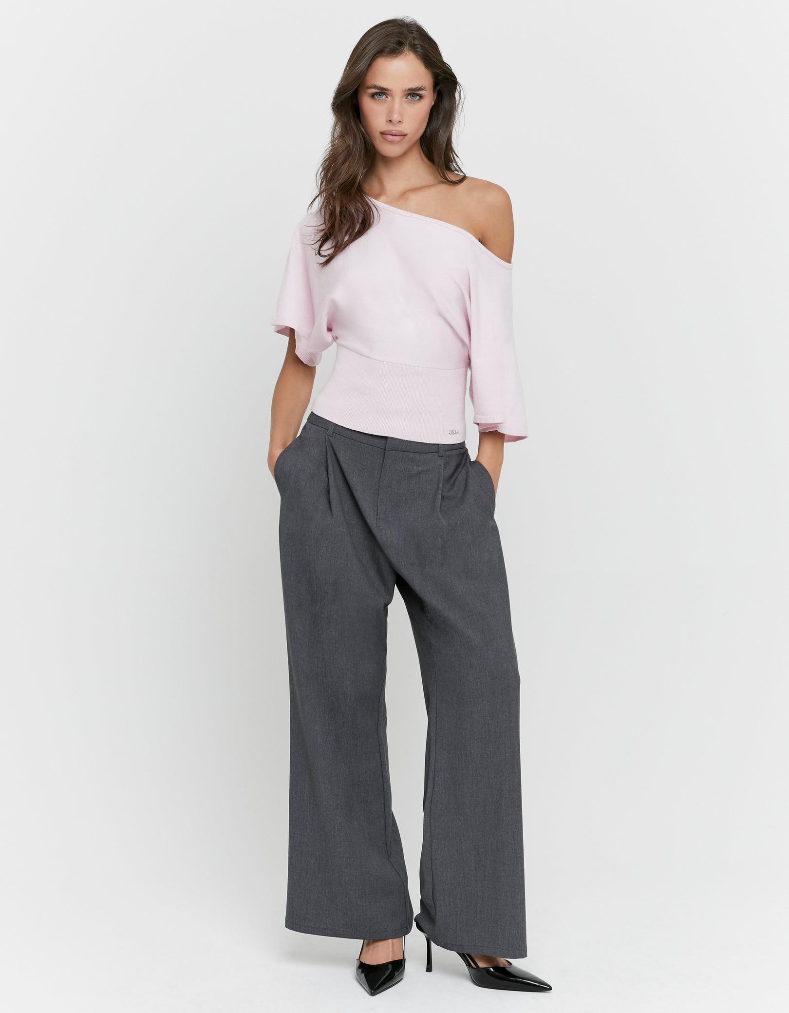 Straight Pants | Grey