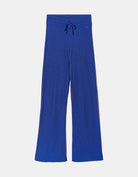 Wide Leg Knitted Trousers | Royal Blue