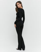Knit pant | Black