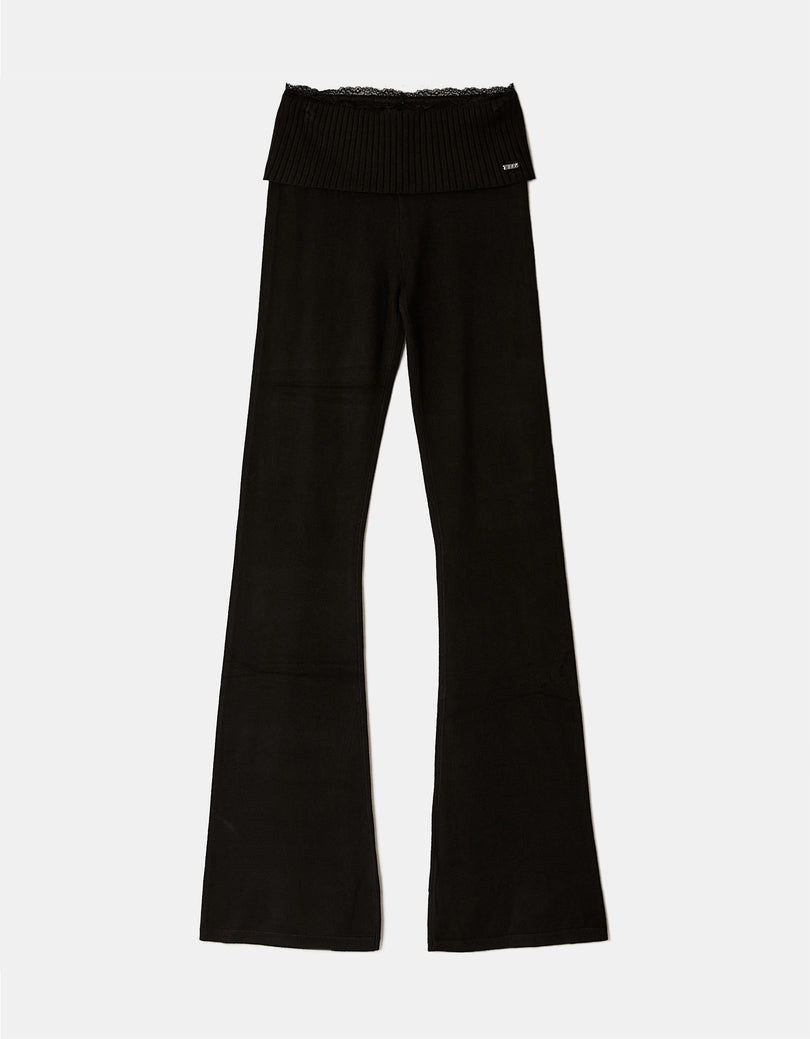 Knit pant | Black