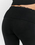 Knit pant | Black