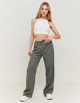 Wide Leg Drawstring Pants | Kaki
