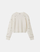Knit Sweater with Rhinestones | Off White