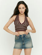 Knit Crop Top with Sequins | Melange