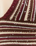 Knit Crop Top with Sequins | Melange