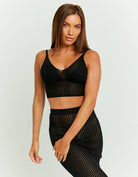 Knitted Bralet | Black