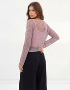 Knit Top | Pink