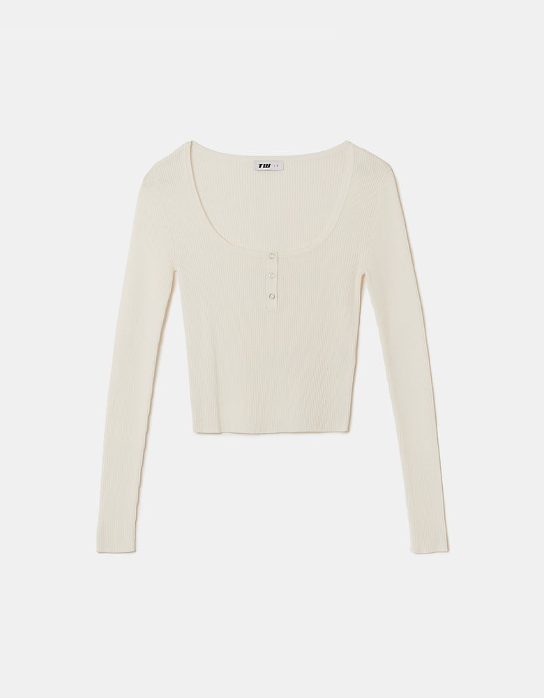 Knitted Jumper | Cream