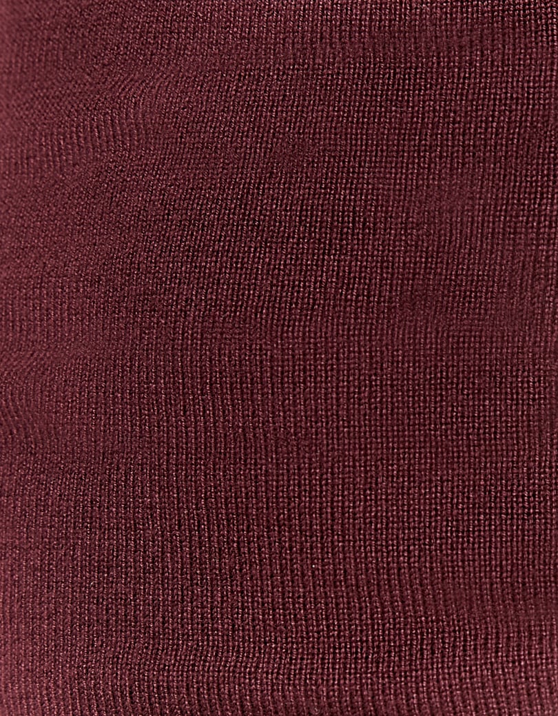 V-Neck Sweater | Bordeau