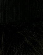 Knit Jumper with Faux Fur Details | Black