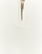 Cropped Zip Up Jumper | Off White