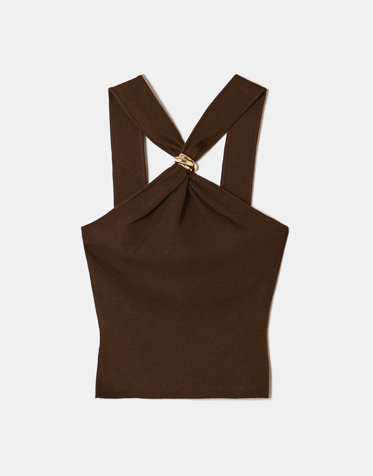Halter Top | Brown