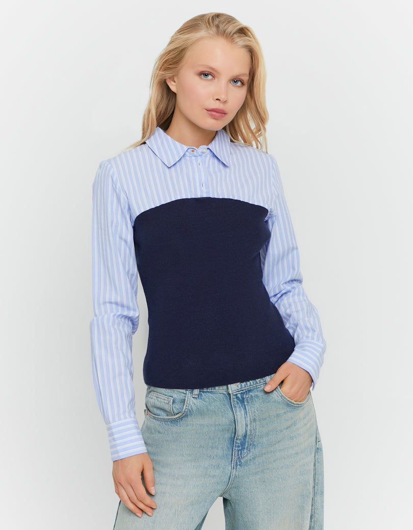 Layered Sweater | Striped