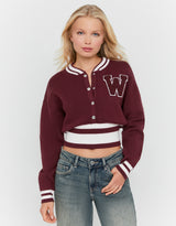 Cropped Sweater | Bordeau