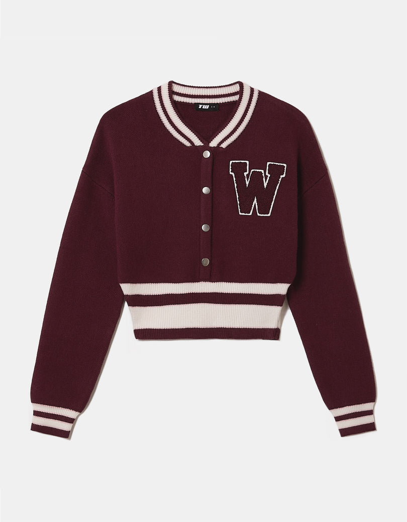 Cropped Sweater | Bordeau