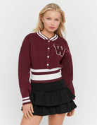 Cropped Sweater | Bordeau