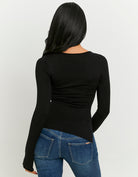 Asymmetric Sweater | Black