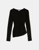 Asymmetric Sweater | Black