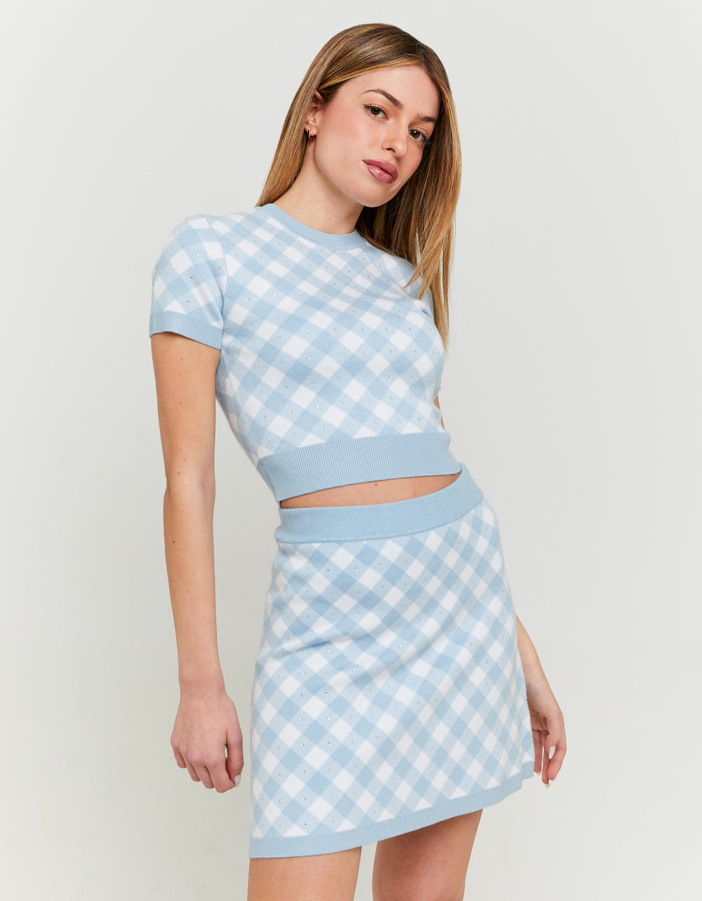 Vichy Pattern Jumper | Blue Vichy
