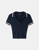 Striped Knit Top | Navy