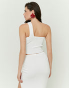 One Shoulder Top | Off White