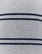 Polo Sweater | Grey Striped