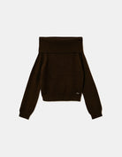 Off Shoulder Jumper | Brown
