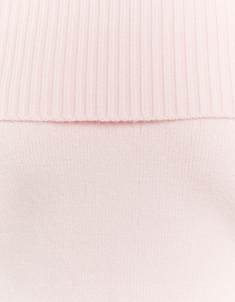 Off Shoulder Jumper | Pink