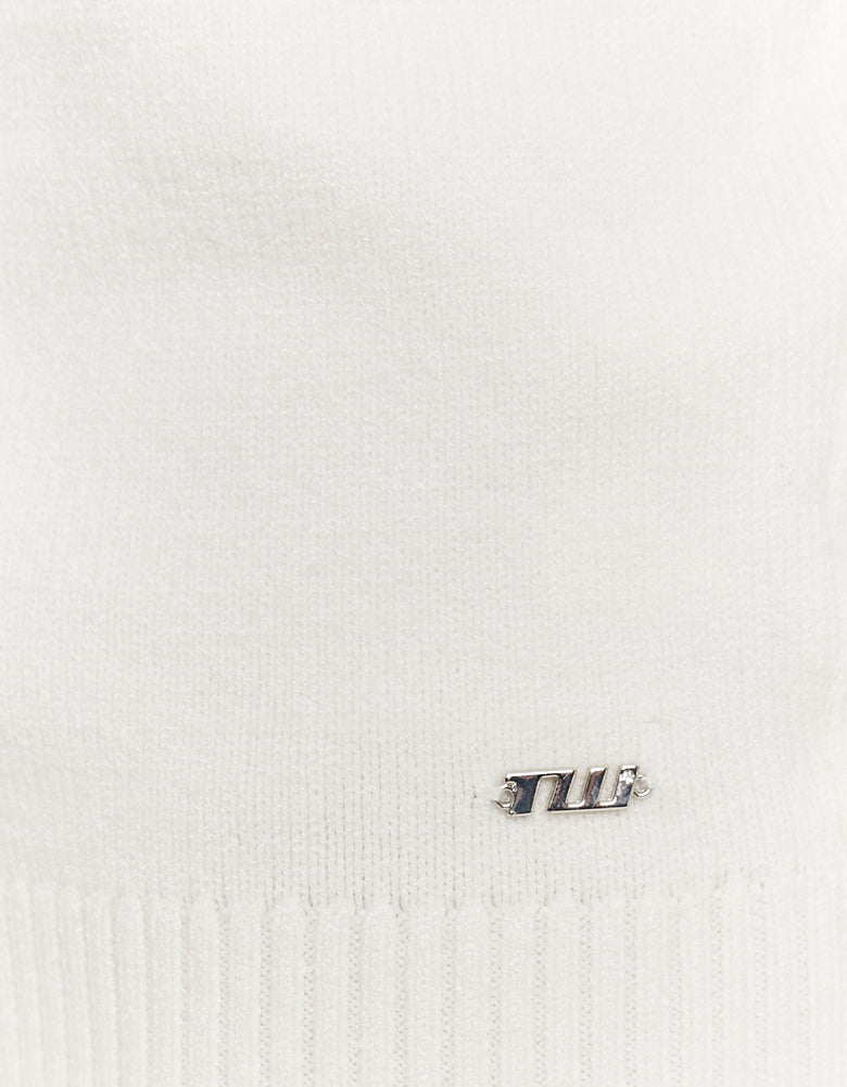 Off Shoulder Jumper | Off White