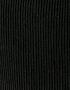Knitted Top Short Sleeves | Black