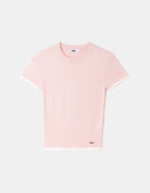 Knitted cropped top | Pink