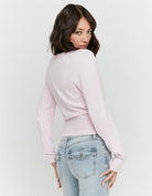 Wrap Knit Jumper | Pink