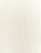 Fitted Ribbed Jumper | Off White