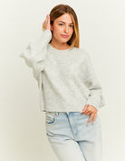 Cropped Basic Jumper | Grey