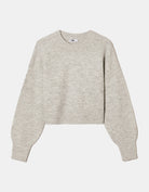 Cropped Basic Jumper | Grey