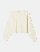 Cropped Basic Jumper | White