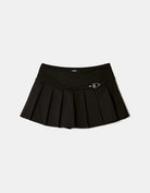 Pleated Mini Skort | Black