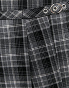 Pleated Mini Skort | Grey checked