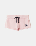 Sweat Mini Shorts with Print | Pink
