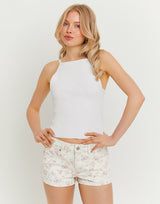 Low Waist Shorts | Floral Print