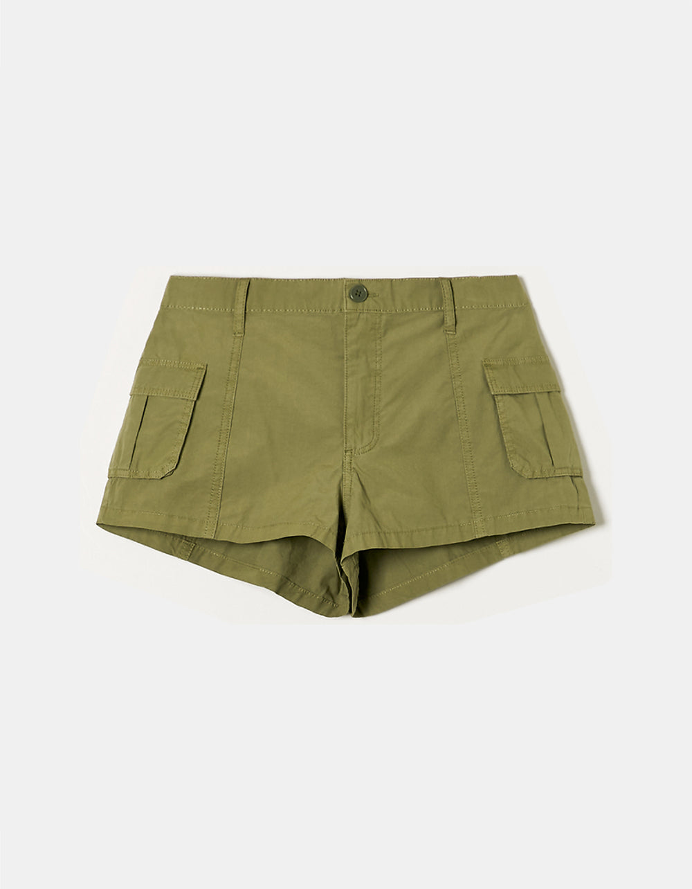 Pantalon cargo taille haute vert kaki femme | La Halle Pantalon cargo taille haute vert kaki femme | La Halle